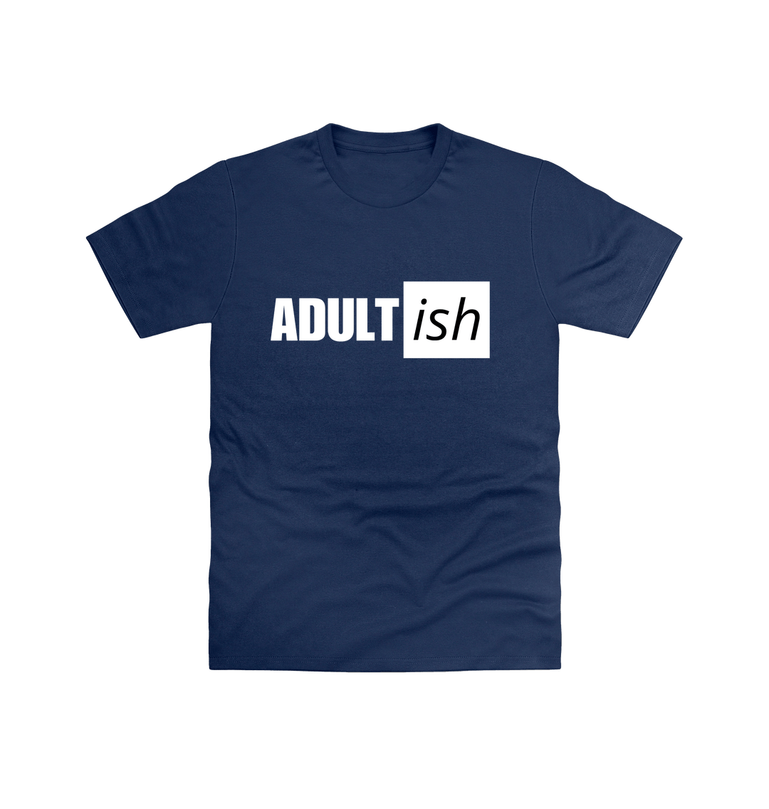 Navy Adult (ish block) T Shirt DTF