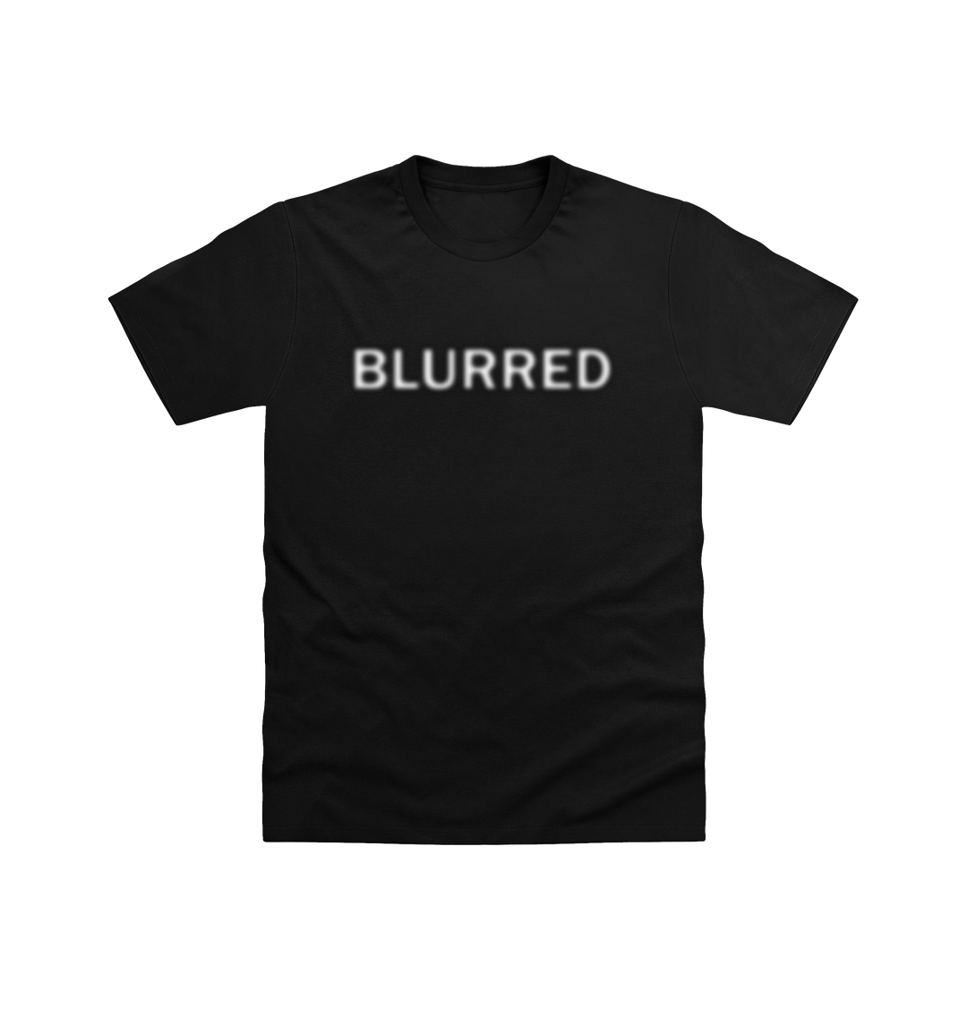Black Blurred T Shirt