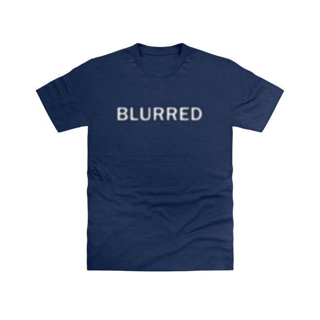 Navy Blurred T Shirt