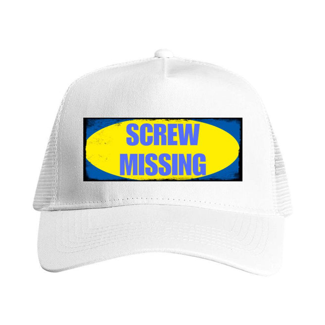 Screw Missing Snapback Trucker Cap - Embroidery