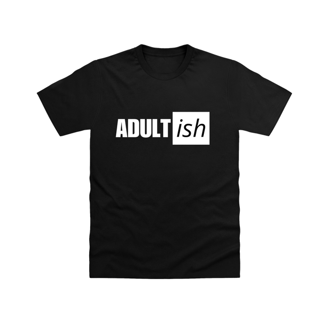 Black Adult (ish block) T Shirt DTF
