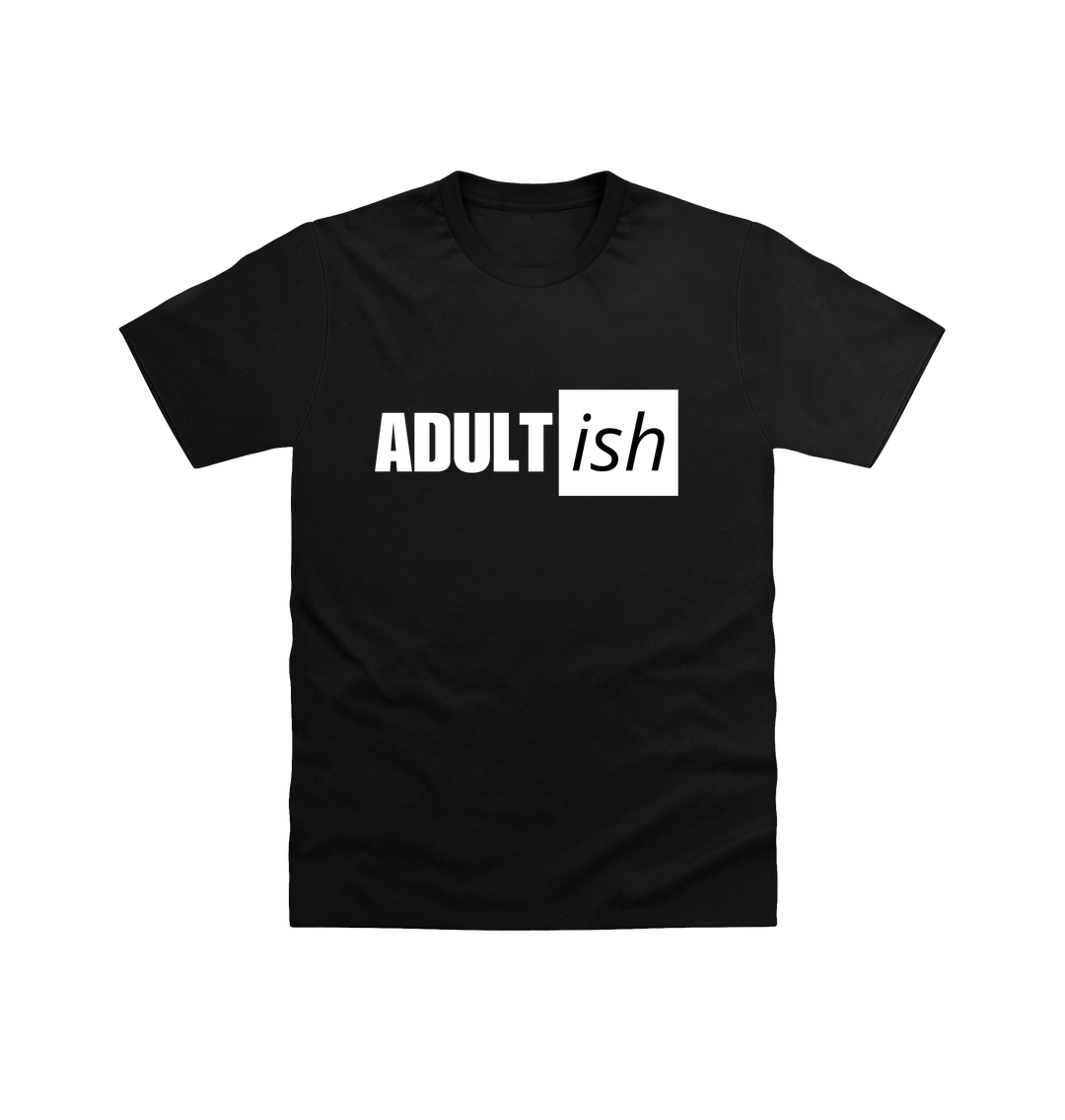 Black Adult (ish block) T Shirt DTF